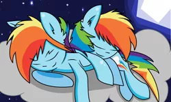 Size: 2192x1312 | Tagged: artist:nederside, blitzabetes, cloud, colt, cute, dashblitz, derpibooru import, female, filly, foal, male, rainbow blitz, rainbow dash, rule 63, rule63betes, safe, selfcest, self ponidox, shipping, sleeping, straight