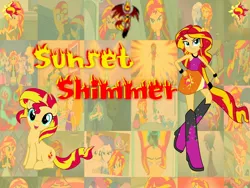 Size: 1600x1200 | Tagged: safe, artist:double-p1997, derpibooru import, adagio dazzle, applejack, fluttershy, pinkie pie, rainbow dash, rarity, sci-twi, spike, sunset shimmer, trixie, twilight sparkle, twilight sparkle (alicorn), alicorn, dog, pony, unicorn, equestria girls, equestria girls (movie), friendship games, rainbow rocks, collage, football, magic, mane six, selfie, spike the dog, sunset satan, vector, wallpaper