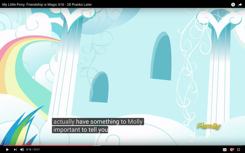 Size: 1920x1200 | Tagged: safe, derpibooru import, screencap, pony, 28 pranks later, meme, youtube caption