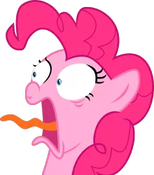 Size: 3002x3404 | Tagged: safe, artist:limedazzle, derpibooru import, pinkie pie, 28 pranks later, faic, inkscape, open mouth, reaction, screaming, shrieky pie, simple background, solo, tongue out, transparent background, vector, wavy