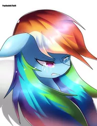 Size: 1700x2200 | Tagged: artist:papibabidi, bust, crying, derpibooru import, portrait, rainbow dash, sad, safe, simple background, solo, white background