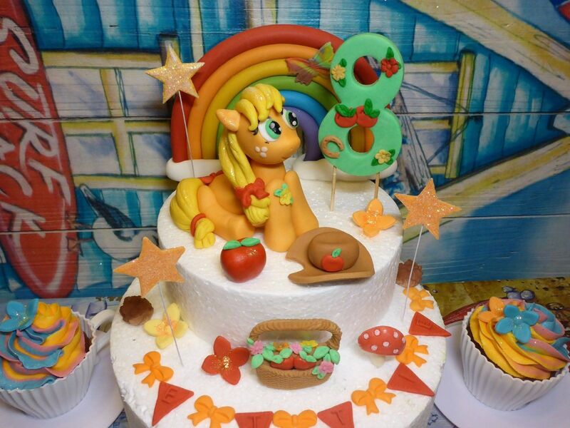 Size: 1600x1200 | Tagged: apple, applejack, artist:tsac-uk, cake, derpibooru import, fondant, food, hat, irl, photo, safe
