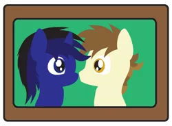 Size: 1976x1457 | Tagged: artist:sketchydesign78, boop, bust, couple, derpibooru import, duo, eye contact, looking at each other, noseboop, oc, oc:snowmight, portrait, safe, steamer, unofficial characters only, vector