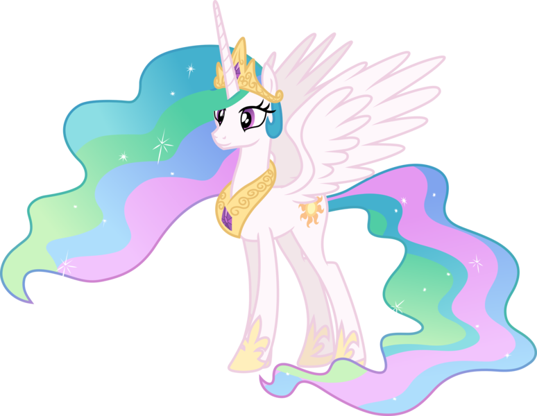 Size: 5000x3875 | Tagged: safe, artist:weegeestareatyou, derpibooru import, princess celestia, pony, .svg available, female, mare, simple background, solo, transparent background, vector