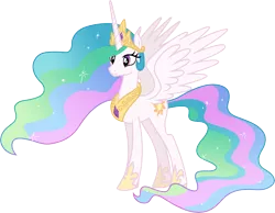 Size: 5000x3875 | Tagged: safe, artist:weegeestareatyou, derpibooru import, princess celestia, pony, .svg available, female, mare, simple background, solo, transparent background, vector