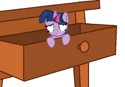 Size: 589x413 | Tagged: safe, artist:creepycurse, derpibooru import, part of a set, twilight sparkle, pony, drawer, drowsy drawer ponies, solo