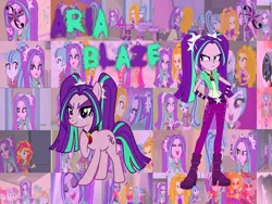 Size: 1600x1200 | Tagged: safe, artist:double-p1997, derpibooru import, screencap, adagio dazzle, apple bloom, aria blaze, scootaloo, snails, snips, sonata dusk, sunset shimmer, sweetie belle, ponified, pony, equestria girls, rainbow rocks, collage, cutie mark, cutie mark crusaders, earth, equestria girls ponified, vector, wallpaper