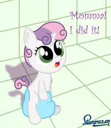 Size: 2065x2365 | Tagged: safe, artist:stargrazer, derpibooru import, sweetie belle, pony, baby, baby belle, baby pony, but why, cute, diasweetes, implied cookie crumbles, newbie artist training grounds, potty, potty time, potty training, solo, stargrazer is trying to murder us, sweetiepoo, training potty, younger