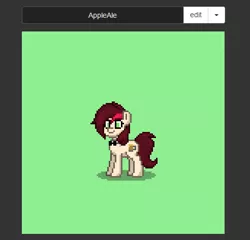 Size: 492x473 | Tagged: 8-bit, artist:grandoldman, derpibooru import, oc, oc:appleale, pony town, safe, solo, unofficial characters only