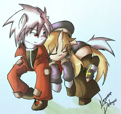 Size: 2072x1948 | Tagged: artist:nayaasebeleguii, blazblue, derpibooru import, noel vermillion, ponified, ragna the bloodedge, safe