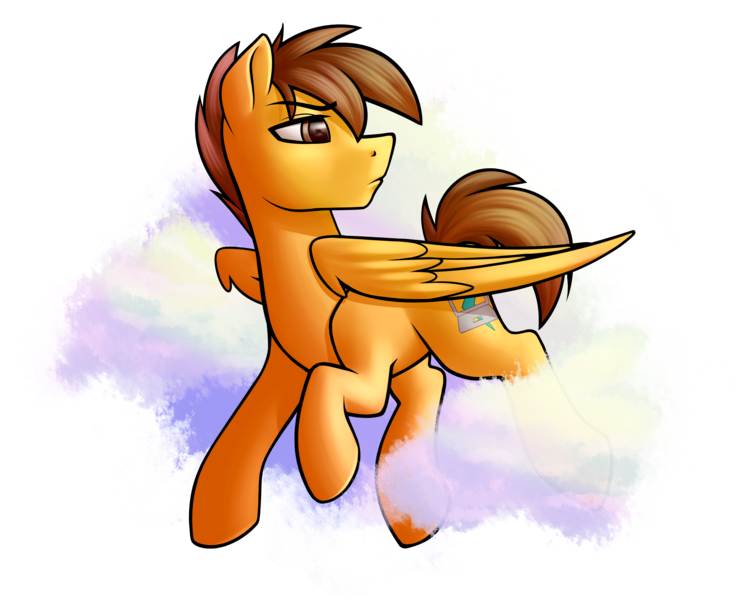 Size: 3700x2975 | Tagged: safe, artist:rubywave32, derpibooru import, oc, oc:compylight, unofficial characters only, pegasus, pony, cloud, solo