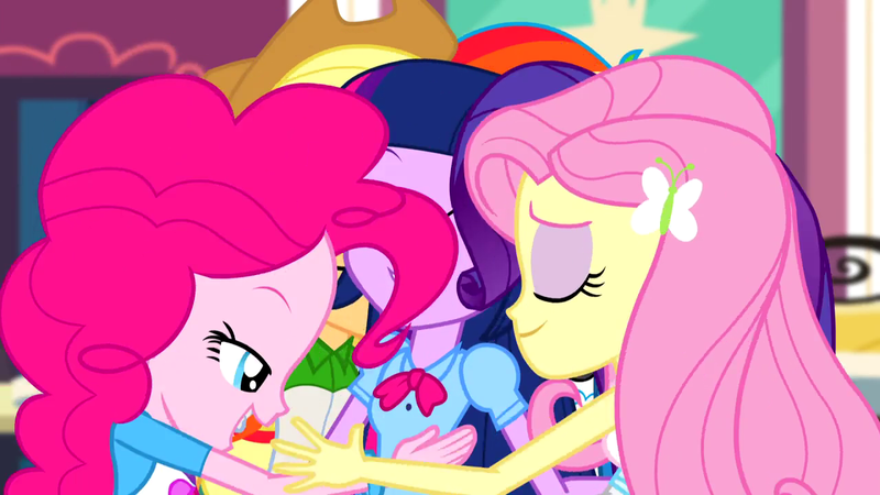 Size: 1280x720 | Tagged: safe, derpibooru import, screencap, applejack, fluttershy, pinkie pie, rainbow dash, rarity, twilight sparkle, equestria girls, rainbow rocks