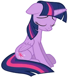 Size: 7000x8000 | Tagged: safe, artist:tardifice, derpibooru import, twilight sparkle, twilight sparkle (alicorn), alicorn, pony, stranger than fan fiction, absurd resolution, eyes closed, female, mare, photoshop, simple background, sitting, solo, spread wings, transparent background, unhappy, vector, wings