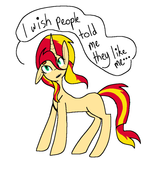 Size: 850x910 | Tagged: safe, artist:spitfirekat, derpibooru import, sunset shimmer, pony, unicorn, simple background, solo, transparent background