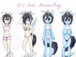 Size: 2000x1500 | Tagged: alicorn, alicorn oc, anthro, anthro chart, artist:kzksm, bandeau, belly button, bipedal, blushing, boyshorts, bra, chart, clothes, crop top bra, cute, derpibooru import, frilly underwear, horn, human, human to pony, lingerie, oc, panties, plantigrade anthro, polka dot underwear, ribbon, sharp horn, striped underwear, suggestive, transformation, underwear, unofficial characters only, white underwear, wings
