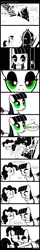 Size: 1332x8382 | Tagged: artist:derpyfanboy, comic, crying, derpibooru import, door, exploitable meme, greatest fear, hug, maud pie, meme, monochrome, neo noir, partial color, pinkie pie, safe, the crystal empire, the scary door