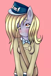 Size: 1000x1500 | Tagged: anthro, artist:missmeower, derpibooru import, derpy hooves, safe, solo