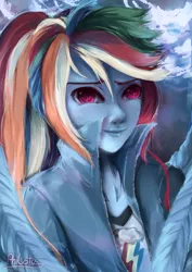 Size: 4134x5846 | Tagged: safe, artist:philota, derpibooru import, rainbow dash, equestria girls, absurd file size, absurd resolution, solo