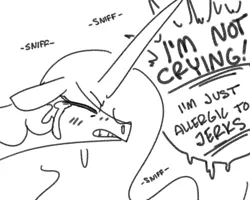 Size: 762x609 | Tagged: abuse, artist:nobody, black and white, blushing, bust, celestiabuse, crying, derpibooru import, dialogue, eyes closed, monochrome, portrait, princess celestia, reaction image, sad, safe, simple background, sketch, sniffing, snot, solo, vulgar, white background