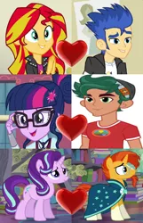Size: 480x747 | Tagged: cropped, derpibooru import, equestria girls, flashimmer, flash sentry, heart, magical trio, male, safe, sci-twi, shipping, shipping domino, starburst, starlight glimmer, straight, sunburst, sunset shimmer, timber spruce, timbertwi, twilight sparkle