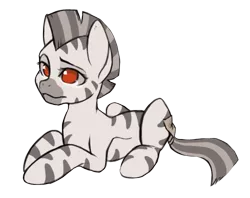 Size: 500x396 | Tagged: artist needed, derpibooru import, no pupils, oc, oc:mcmiag, red eyes, safe, simple background, solo, sticky note, transparent background, unofficial characters only, zebra