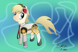 Size: 1500x1000 | Tagged: safe, artist:aotsuken, derpibooru import, ponified, pony, robot, robot pony, aigis, persona, persona 3, solo