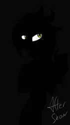 Size: 720x1280 | Tagged: answer, artist:aftershowart, ask, dark, derpibooru import, eye, eyes, hidden, mysterious, oc, oc:after show, safe, secret, shadows, tumblr, unofficial characters only