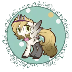 Size: 2000x2000 | Tagged: safe, artist:xsidera, derpibooru import, oc, oc:angel thorn, unofficial characters only, pegasus, pony, choker, clothes, looking at you, solo, spiked choker, spread wings, stockings