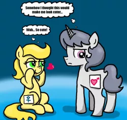 Size: 500x469 | Tagged: artist:ficficponyfic, derpibooru import, femboy, goldeeze, male, mane swap, oc, oc:golden brisk, oc:silver breeze, safe, trap, unofficial characters only