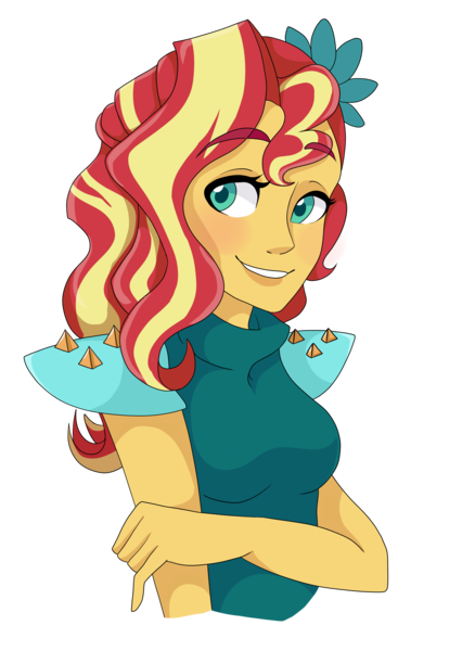 Size: 3040x4280 | Tagged: safe, artist:maddymoiselle, derpibooru import, sunset shimmer, equestria girls, legend of everfree, absurd resolution, alternate hairstyle, bust, clothes, colored pupils, crystal gala, crystal gala dress, cute, dress, female, shimmerbetes, simple background, smiling, solo, transparent background