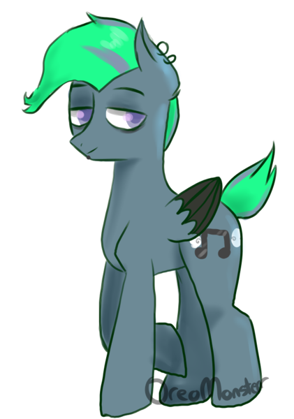 Size: 656x936 | Tagged: safe, artist:oreomonsterr, derpibooru import, oc, oc:silver tune, unofficial characters only, pegasus, pony, simple background, solo, transparent background