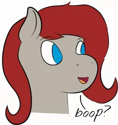 Size: 2314x2450 | Tagged: artist:feelingpeachy, boop, derpibooru import, dialogue, oc, oc:ponepony, safe, solo, unofficial characters only