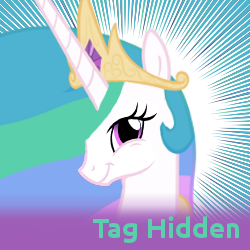 Size: 250x250 | Tagged: cute, cutelestia, derpibooru, derpibooru import, faic, looking at you, meta, misleading thumbnail, princess celestia, safe, smiling, smirk, solo, spoilered image joke, :t, tag hidden, trollestia, twiface, wrong neighborhood