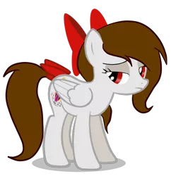 Size: 4500x4650 | Tagged: safe, artist:rsa.fim, derpibooru import, oc, oc:whisper hope, unofficial characters only, pegasus, pony, absurd resolution, bow, mexican, ribbon, sad, simple background, solo, tail bow, transparent background, unitárium