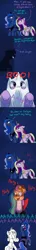 Size: 1200x8400 | Tagged: safe, artist:anticular, derpibooru import, princess cadance, princess celestia, princess luna, twilight sparkle, twilight sparkle (alicorn), alicorn, pony, ask sunshine and moonbeams, aaaaaaaaaa, alicorn tetrarchy, comic, crying, dialogue, female, floppy ears, g3.5, glare, grin, mare, mask, open mouth, raised hoof, rearing, scared, screaming, shivering, smiling, underhoof, walking, wide eyes