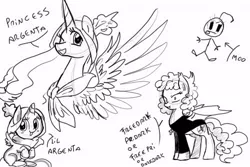 Size: 500x333 | Tagged: argentina, artist needed, black and white, derpibooru import, female, filly, grayscale, monochrome, nation ponies, oc, oc:princess argenta, ponified, safe