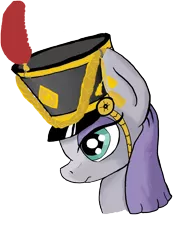 Size: 1200x1600 | Tagged: artist:paskanaakka, derpibooru import, giant hat, hat, hussar, maud pie, safe, simple background, solo, transparent background