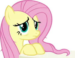 Size: 12684x9862 | Tagged: absurd resolution, artist:cyanlightning, derpibooru import, fluttershy, safe, simple background, solo, .svg available, table, tired, transparent background, vector