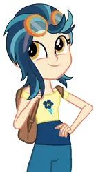 Size: 364x657 | Tagged: safe, artist:trixiesparkle63, derpibooru import, indigo zap, equestria girls, base used, clothes, cute, happy, simple background, smiling, solo, transparent background, vector, zapabetes