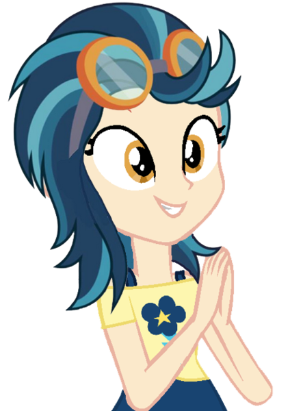 Size: 445x630 | Tagged: safe, artist:trixiesparkle63, derpibooru import, indigo zap, equestria girls, base used, cute, grin, happy, simple background, smiling, solo, transparent background, vector, zapabetes