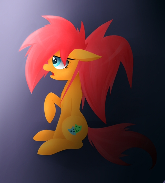 Size: 1268x1400 | Tagged: safe, artist:twistedmindbrony, derpibooru import, oc, oc:twisted mind, unofficial characters only, earth pony, pony, fear, solo