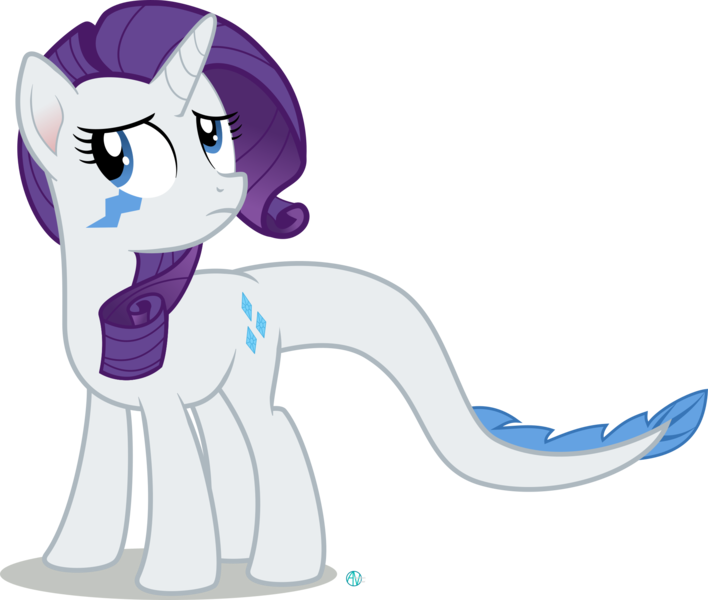 Size: 2000x1694 | Tagged: safe, artist:arifproject, derpibooru import, rarity, monster pony, original species, tatzlpony, simple background, solo, species swap, tatzlarity, transparent background, vector