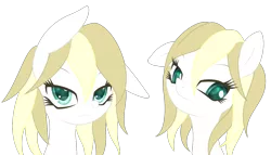 Size: 1280x732 | Tagged: safe, artist:an-m, derpibooru import, oc, oc:breta, unofficial characters only, earth pony, pony, aryan, aryan pony, blonde, bust, colored pupils, face, female, floppy ears, head, looking at you, nazipone, portrait