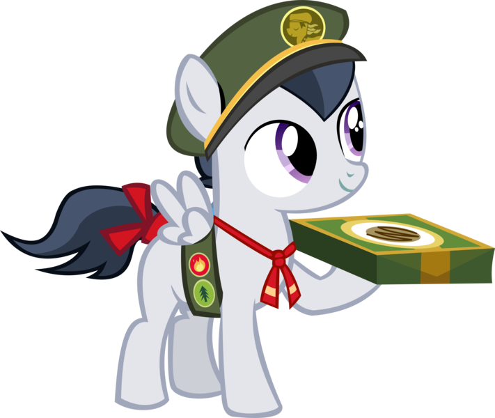 Size: 12170x10277 | Tagged: 28 pranks later, absurd resolution, artist:cyanlightning, colt, cookie, cute, cyan's filly guides, derpibooru import, filly guides, food, ribbon, rumble, rumblebetes, safe, simple background, solo, .svg available, transparent background, vector