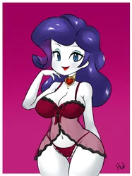 Size: 957x1280 | Tagged: suggestive, artist:hidden-cat, derpibooru import, rarity, equestria girls, ass, babydoll, bedroom eyes, belly button, big breasts, breasts, busty rarity, choker, cleavage, clothes, curvy, female, fire ruby, gem, hourglass figure, large butt, lidded eyes, lingerarity, lingerie, looking at you, nightgown, panties, rarihips, raripanty, rearity, red underwear, ruby, seductive pose, sexy, solo, solo female, stupid sexy rarity, thighs, thong, underass, underwear, wide hips