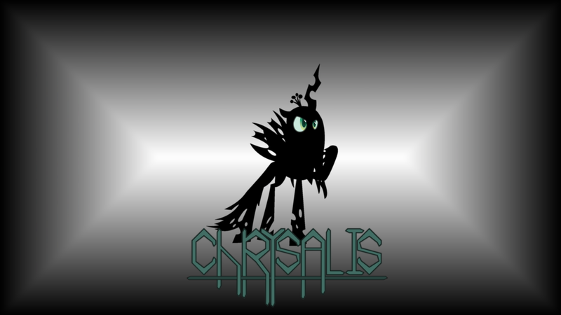 Size: 3840x2160 | Tagged: artist:altalector, artist:marinapg, dark, derpibooru import, queen chrysalis, raised hoof, safe, shadow, solo, vector, wallpaper