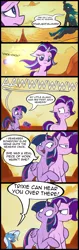 Size: 1389x4400 | Tagged: safe, artist:subjectnumber2394, derpibooru import, queen chrysalis, starlight glimmer, trixie, twilight sparkle, twilight sparkle (alicorn), alicorn, pony, unicorn, to where and back again, :t, annoyed, camera, cloud, comic, dialogue, floppy ears, flying, former queen chrysalis, frown, glare, hug, jealous, karma, levitation, looking back, magic, mama twilight, open mouth, sad, smiling, speech bubble, telekinesis, trixie is not amused, unamused, wide eyes, yelling