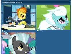 Size: 2010x1510 | Tagged: safe, derpibooru import, edit, edited screencap, screencap, fleetfoot, spitfire, thunderlane, pegasus, pony, hurricane fluttershy, rainbow falls, wonderbolts academy, fan favorite poll, female, ffps8, male, mare, poll, season 8 election, stallion, vote