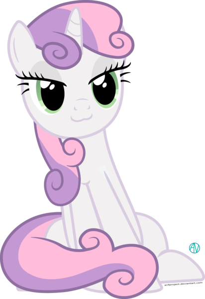 Size: 1500x2182 | Tagged: safe, artist:arifproject, derpibooru import, sweetie belle, pony, :3, cute, diasweetes, lidded eyes, older, older sweetie belle, simple background, sitting catface meme, solo, transparent background, vector