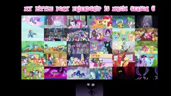 Size: 1920x1080 | Tagged: safe, artist:dashiemlpfim, derpibooru import, applejack, big macintosh, discord, fluttershy, gabby, gaea everfree, gladmane, gloriosa daisy, pinkie pie, princess cadance, princess celestia, princess ember, princess flurry heart, princess luna, rainbow dash, rarity, sci-twi, spike, starlight glimmer, sunset shimmer, tender taps, thorax, trixie, twilight sparkle, twilight sparkle (alicorn), alicorn, changedling, changeling, gryphon, 28 pranks later, a hearth's warming tail, applejack's "day" off, buckball season, dungeons and discords, equestria girls, every little thing she does, flutter brutter, gauntlet of fire, legend of everfree, newbie dash, no second prances, on your marks, ppov, season 6, spice up your life, stranger than fan fiction, the cart before the ponies, the crystalling, the fault in our cutie marks, the gift of the maud pie, the times they are a changeling, to where and back again, top bolt, viva las pegasus, king thorax, male, mane six, midnight sparkle